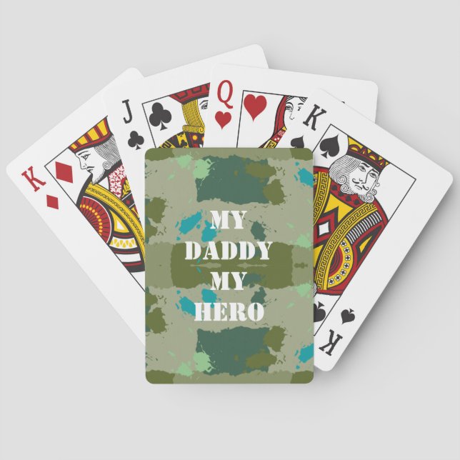 Diverse green colors background casinokort (Baksidan)