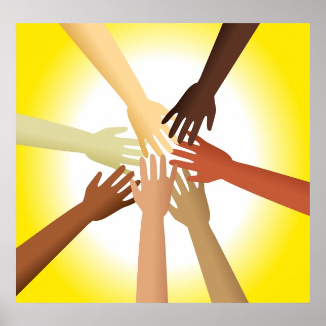 Diverse Händer Poster (Framsidan)