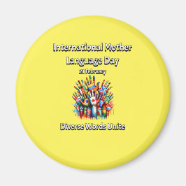 Diverse Ord förenade. Mor språkdag. Magnet