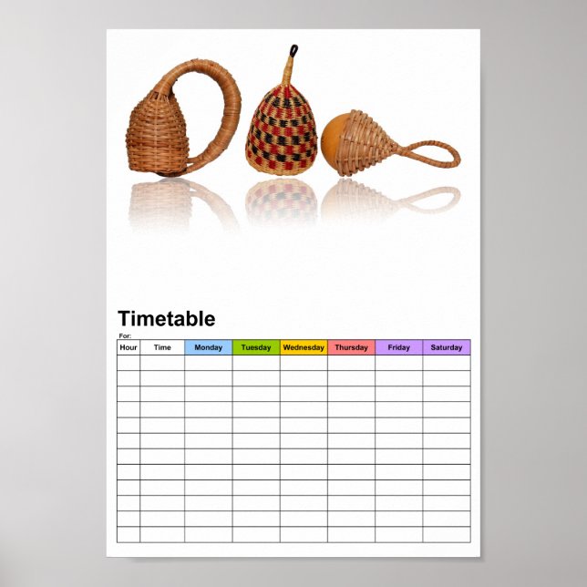Diverse rassel / Tidtabell Poster (Framsidan)