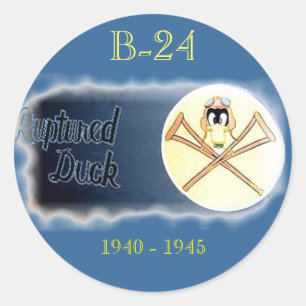 Diverse SKURKROLLbombplan för LIBERATOR B-24. Runt Klistermärke