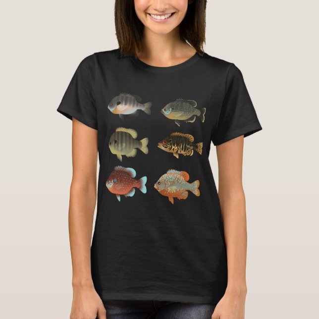 Diverse Solabbor (Lepomis sp.) Förpackning T Shirt (Framsida)
