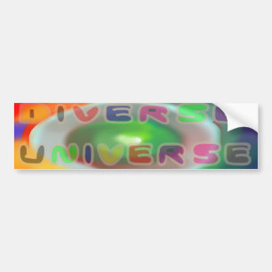 Diverse Universe stötfångare Bildekal