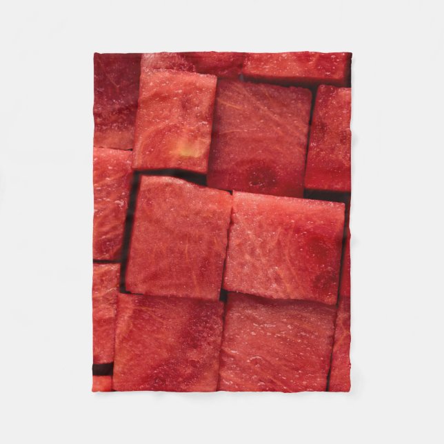 Diverse vattenmelon fleecefilt (Framsidan)