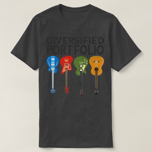 Diversifierad portfolio Electric Guitars Bass Acou T Shirt (Design framsida)