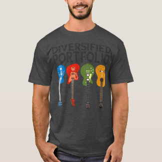 Diversifierad portfolio Electric Guitars Bass Acou T Shirt