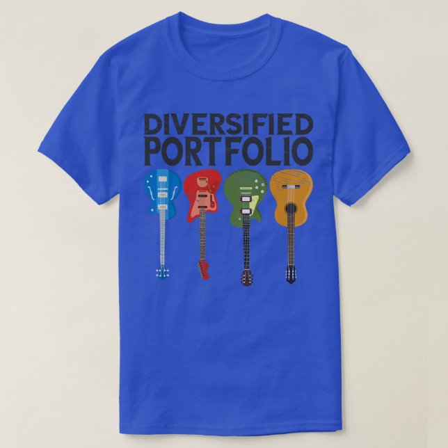 Diversifierad portfolio Electric Guitars Bass Acou T Shirt (Design framsida)
