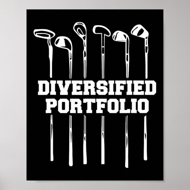 Diversifierad portfölj Golf Poster (Framsidan)