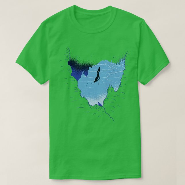 Diversionsfritt dykubafritt sportfiske t shirt (Design framsida)