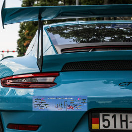 diversity, equity and inclusion gun bumper sticker bildekal