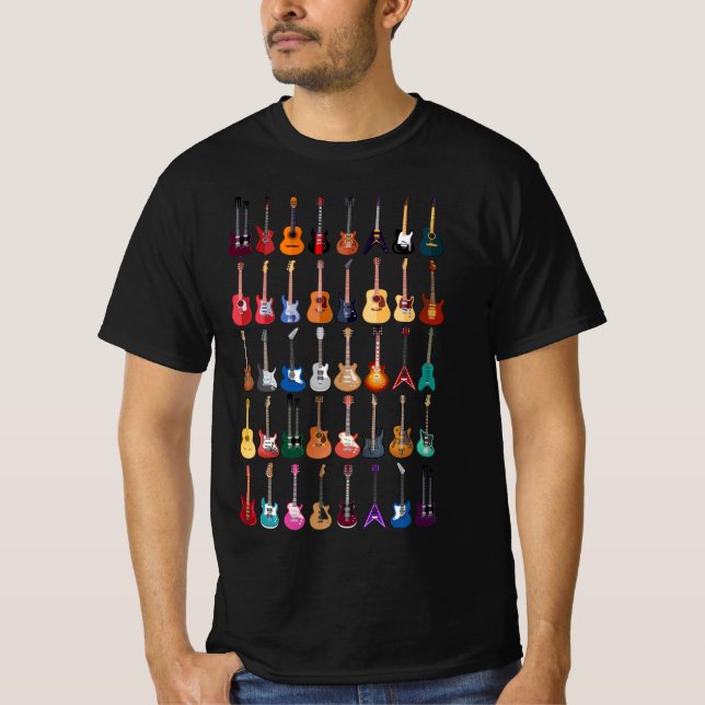 Diversity Guitar Shirt Guitar Älskare Music För ma T (Framsida)