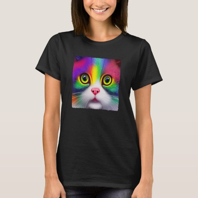 Diversity Love Happiness Peace Creative Cute Rainb T Shirt (Framsida)