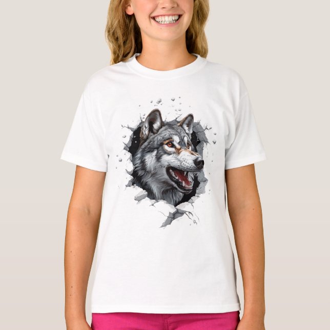Divertido perro t shirt (Framsida)