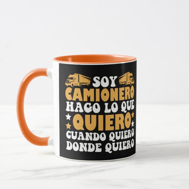 Divertido Soy Camionero Hago Lo Que Quiero Mugg (Vänster)