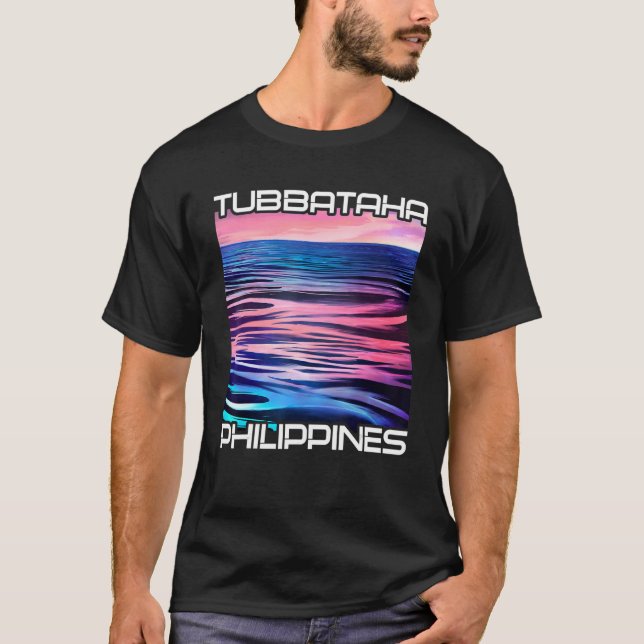 Divespot Dive Diver Filippinerna Tubbataha T Shirt (Framsida)