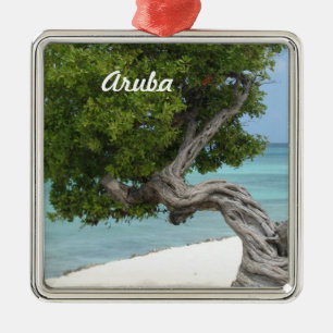 Divi Divi träd i Aruba Julgransprydnad Metall