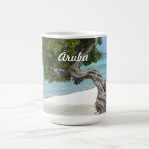 Divi Divi träd i den Aruba muggen Kaffemugg