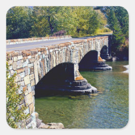 Divide Creek Bridge Fyrkantigt Klistermärke