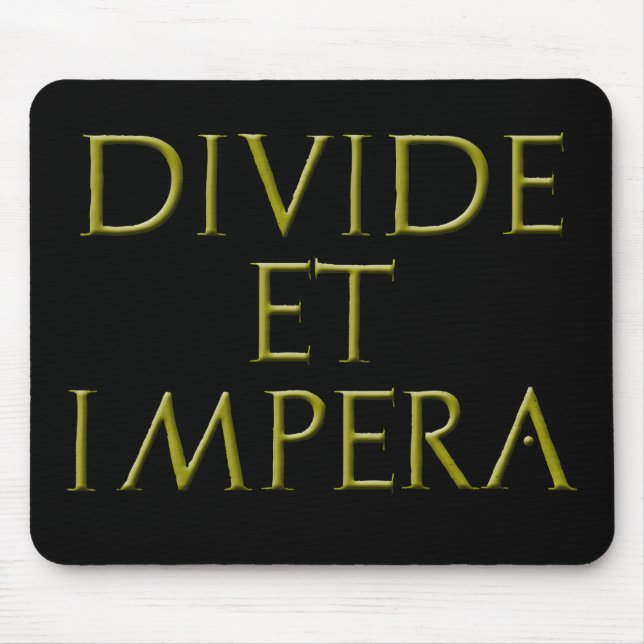 Divide Et Impera Mousepad Musmatta (Framsidan)