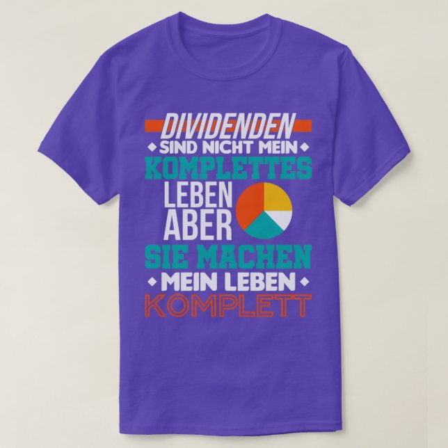 Dividends Investor Conservative Buy And Hold T Shirt (Design framsida)
