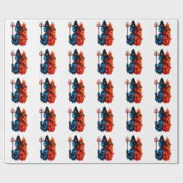 Divin dualitet: Blå Shiva & Ganesha T-Shirt Presentpapper
