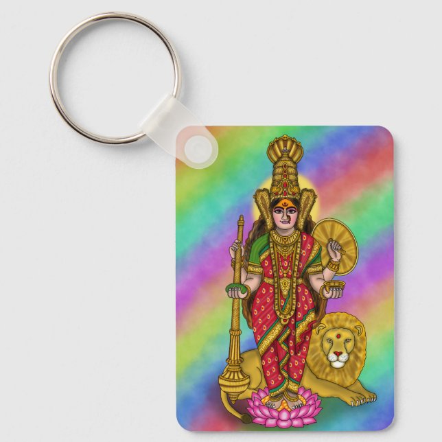 Divin Kolhapur Mahalakshmi-nyckelring Nyckelring (Framsida)