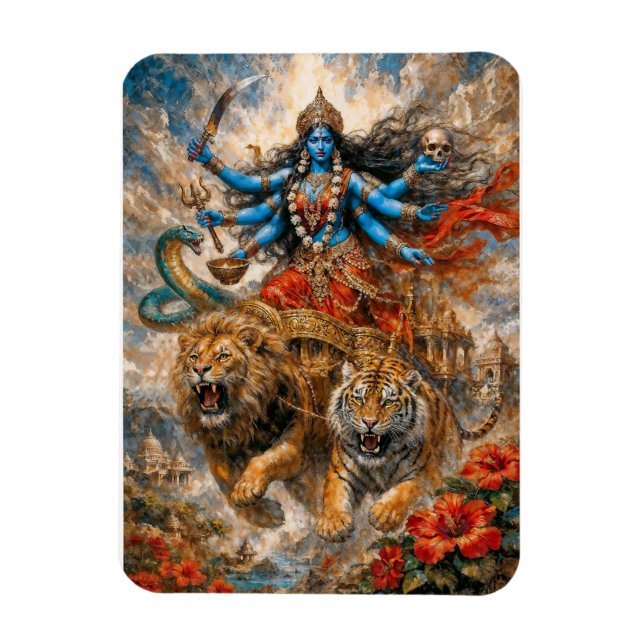 Divina Kali vagn Magnet (Vertikal)