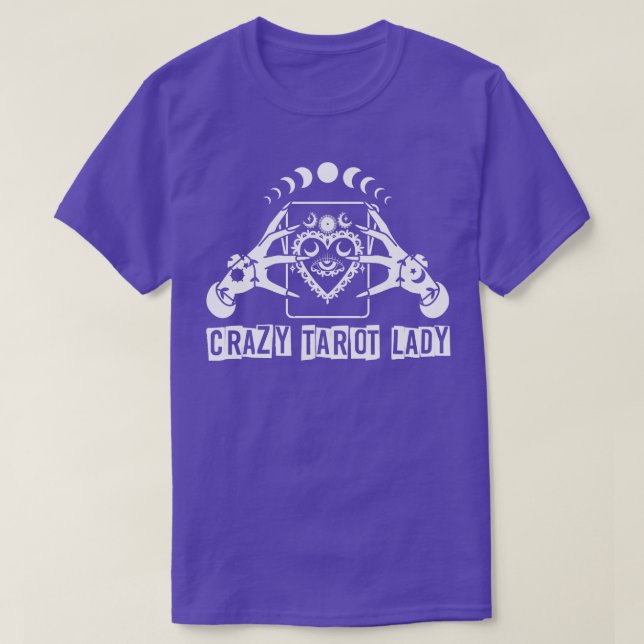 Divination Crazy Tarot Dam Crystal Boll Tarot Car T Shirt (Design framsida)