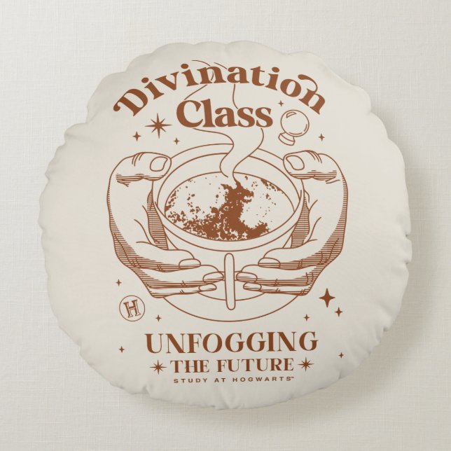 Divinationsklass - Att Se Klara Framtiden Rund Kudde (Framsidan)