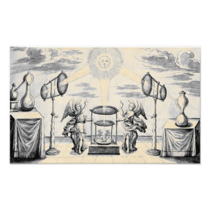 Divine Änglar of Alchemy Fototryck