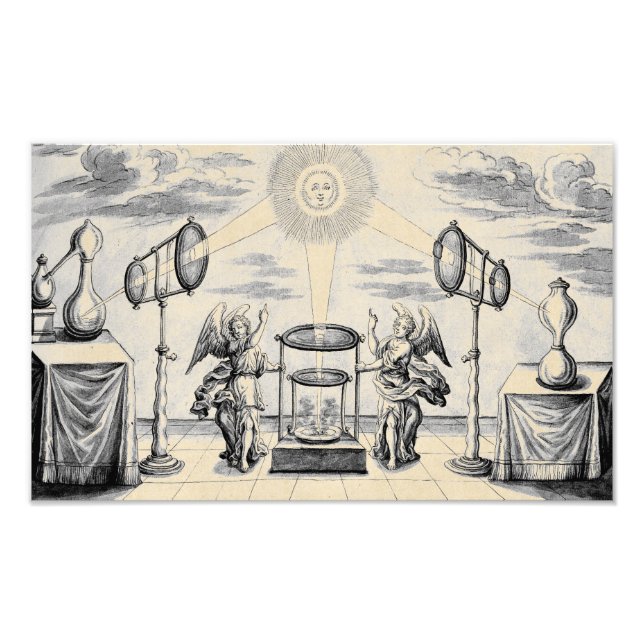 Divine Änglar of Alchemy Fototryck (Framsidan)