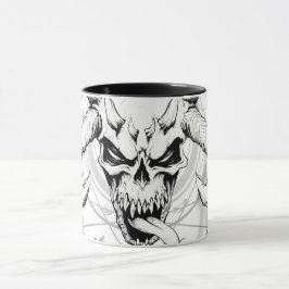 Divine Arcane Skull från Döden White Mugg