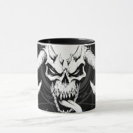 Divine Arcane Skull of Death Black Mugg