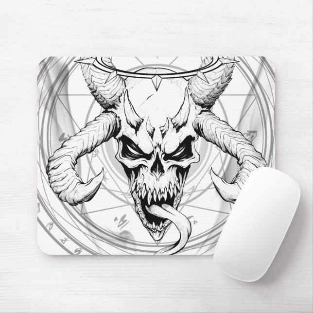 Divine Arcane Skull of Death White Musmatta (Med mus)