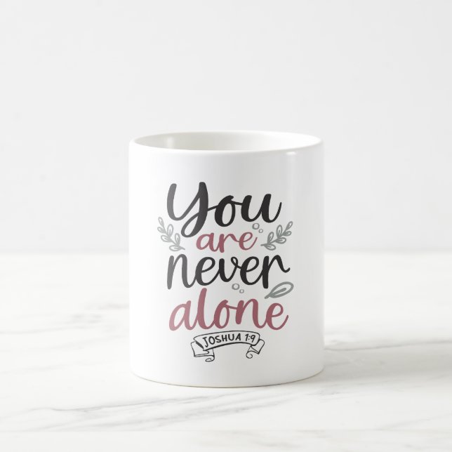 Divine Assurance - Joshua 1:9 Christian Design Kaffemugg (Center)