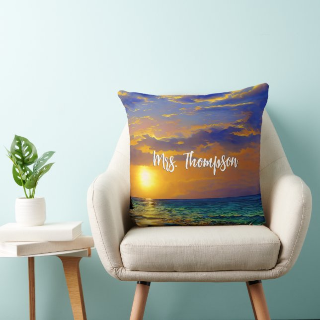 Divine Beach Sunset in Puerto Ric Kudde (Stol)