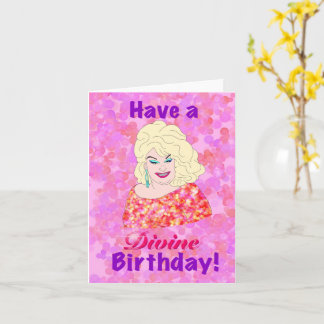 Divine Birthday Card Kort