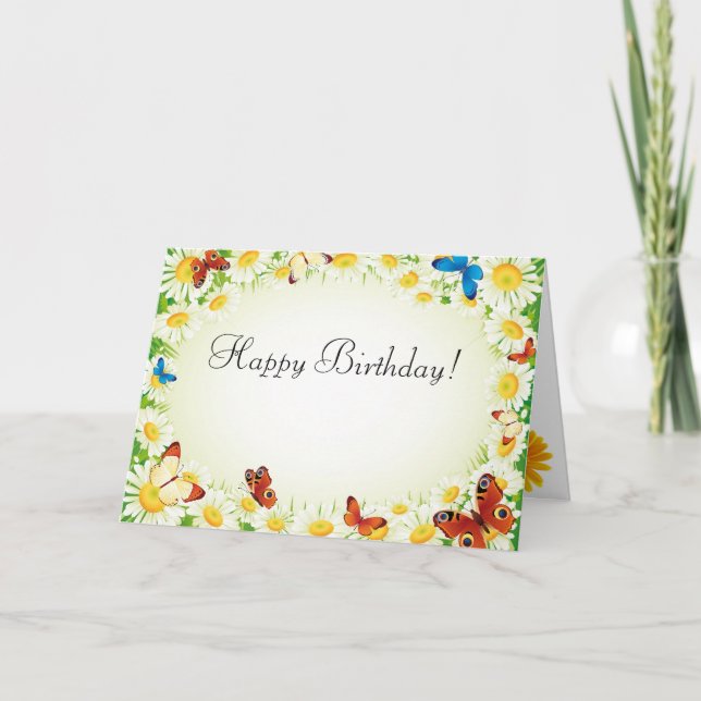 Divine Birthday Card Kort (Framsida)