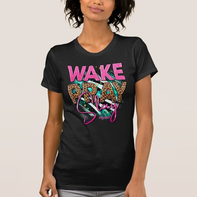 Divine Black Woman med Andlig inspiration T Shirt (Framsida)