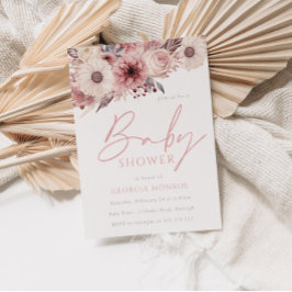 Divine Boho & Ro Baby Shower Inbjudningar