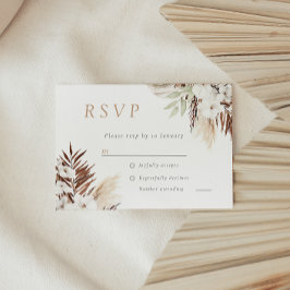 Divine Boho White Blommigt All Seasons Bröllop OSA Kort