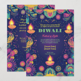 Divine Diwali Harmony Inbjudningar