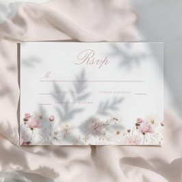 Divine Elegance: Blush Garden Floral Wedding OSA Kort