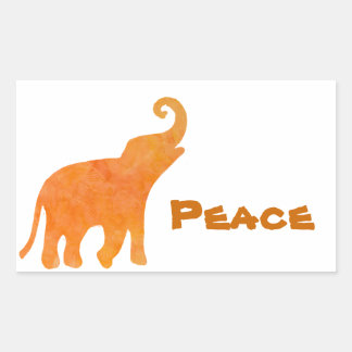 Divine Elephant Rektangulärt Klistermärke