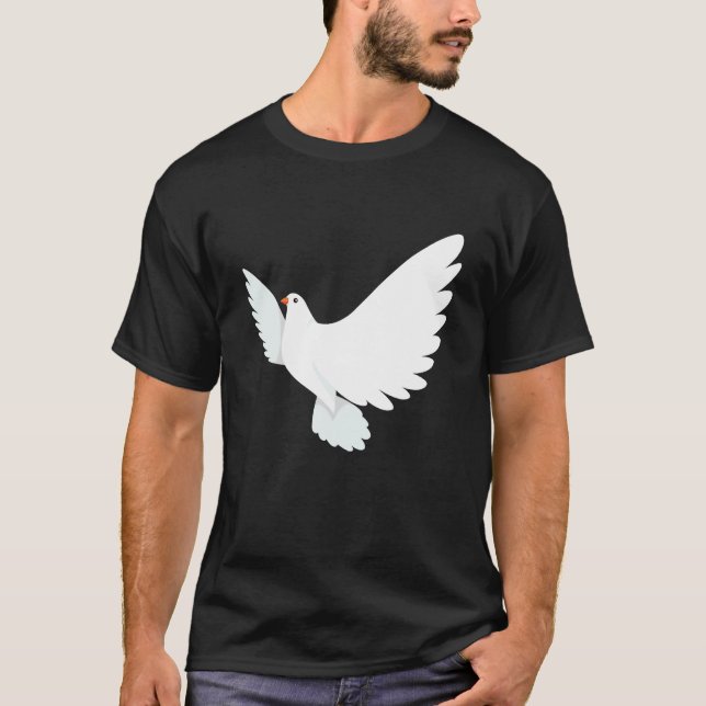 Divine Female  Peace Dove T Shirt (Framsida)