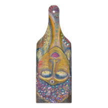 Divine Feminine Buddha glass cutting board