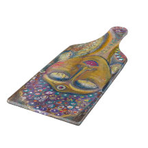 Divine Feminine Buddha glasskärbräda