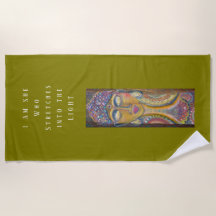 Divine Feminine Buddha original konst Handduk