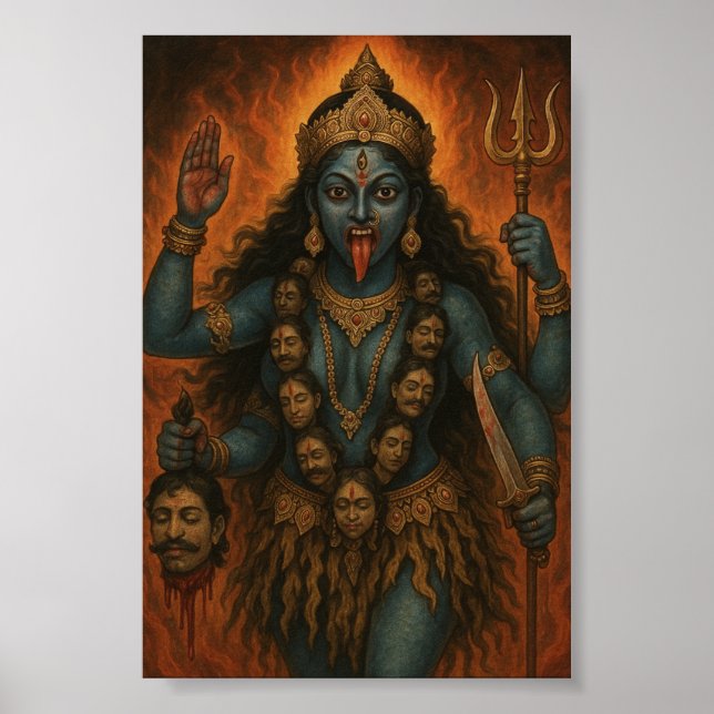 Divine Feminine Kali Goddess Poster (Framsidan)