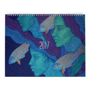 Divine feminine, målade tjejer fantasykonst kalender
